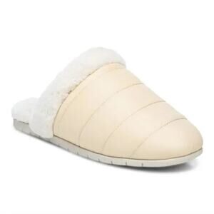 Vionic Tan Mules with Plush Lining